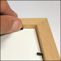 Bagplade med foamboard og flexpins