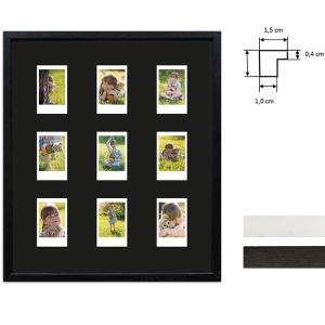 Billedramme til 9 polaroidbilleder - Type Instax Mini