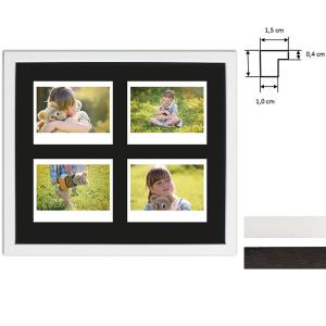 Billedramme til 4 polaroidbilleder - Type Instax Wide