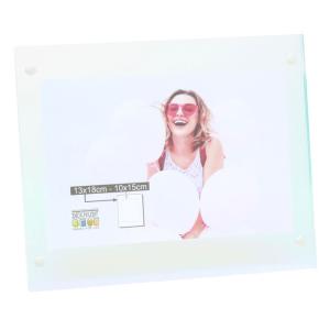 Transparent fotoramme med regenbueeffekt