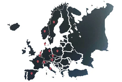 Artvera har nu mange onlinebutikker i Europa