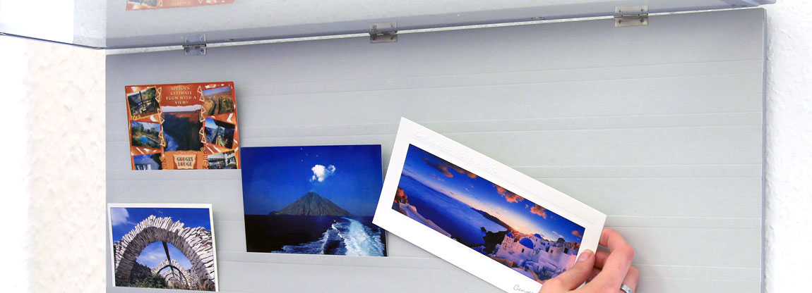 Billedramme til postkort