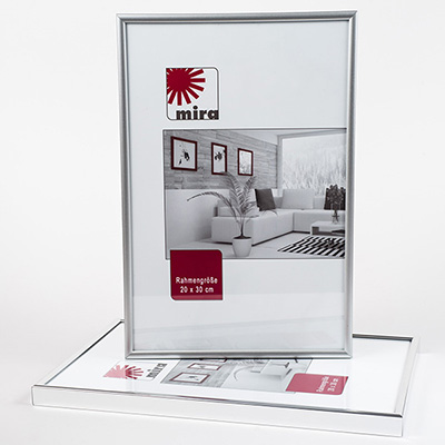 Kunststoffrahmen ART in Aluoptik