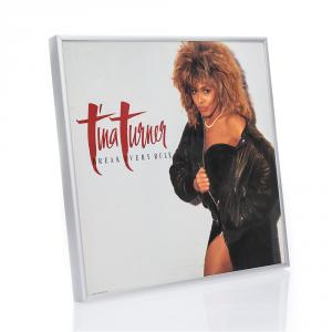 Aluminiumsramme Quadro til vinylplader med cover