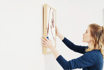 Korrekt ophængning af billedrammer